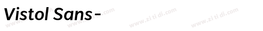 Vistol Sans字体转换